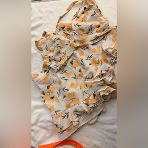 Lemon print two piece